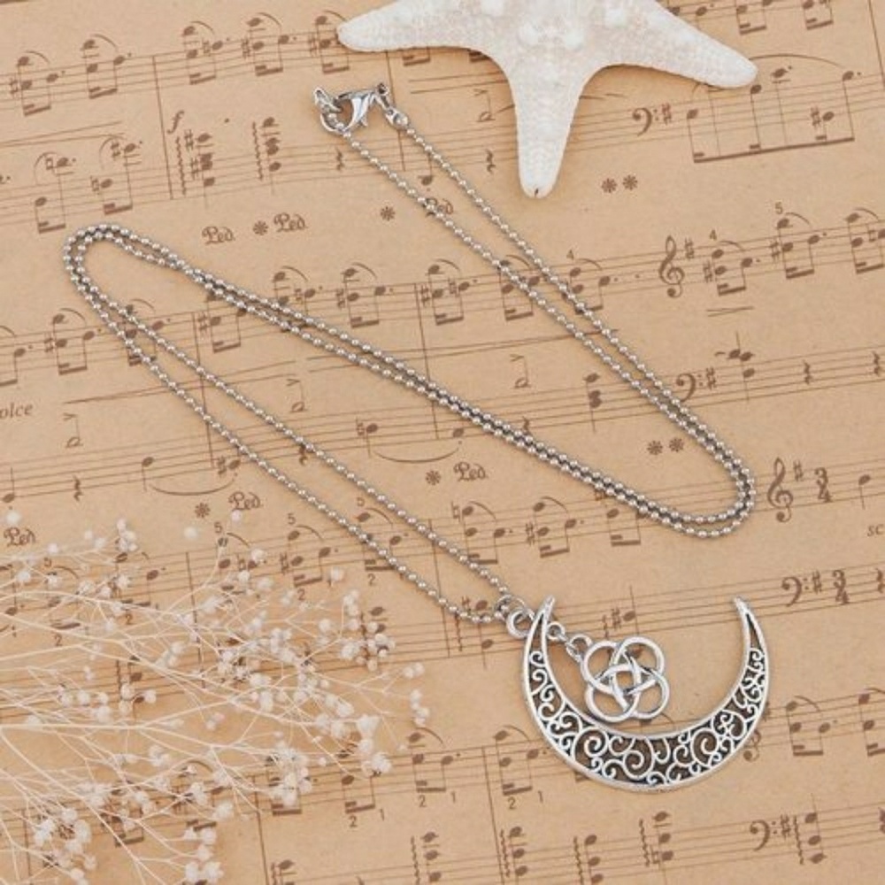 Celtic moon necklace